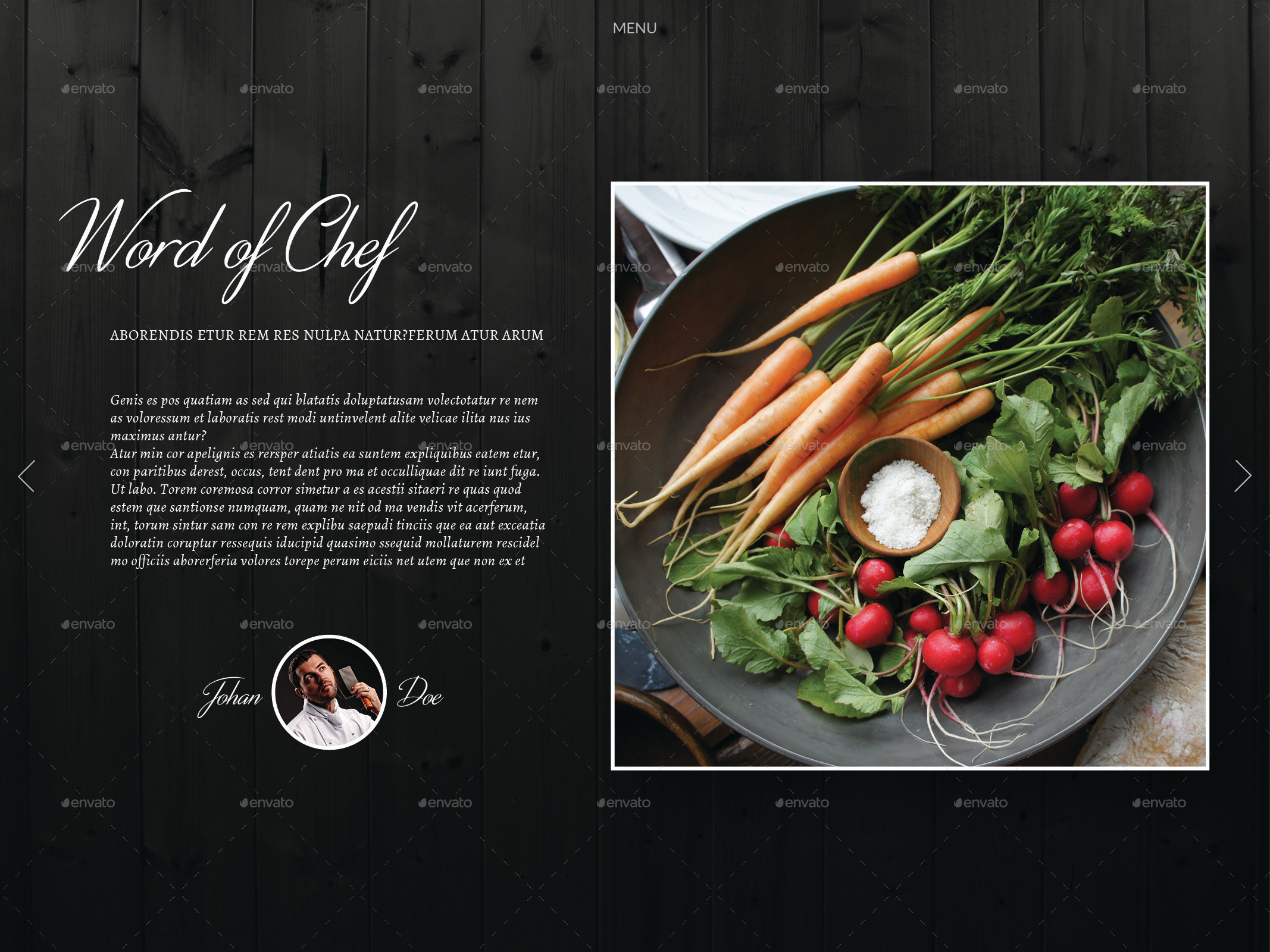 Interactive CookBook or Restaurant Menu by Milos83 GraphicRiver